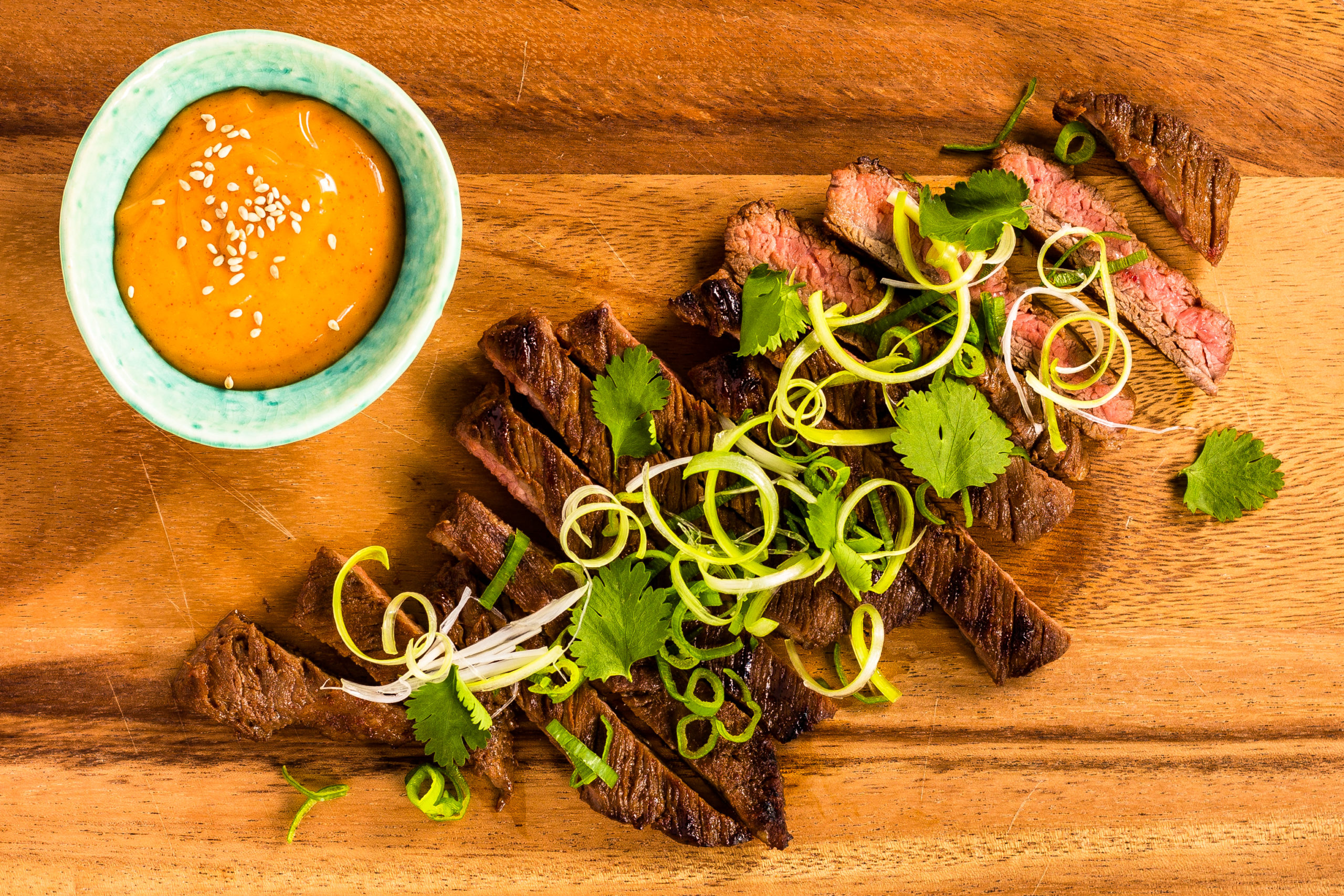 Korean-style barbecued skirt steak with gochujang mayo by Niamh Shields